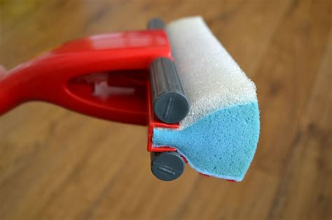 Mop with magic sponge within reach